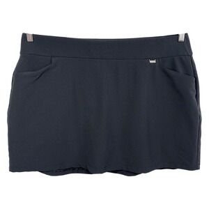 Greg Norman XL Skort Golf Athletic PlayDry‎ Pockets Black Skirt Shorts 978